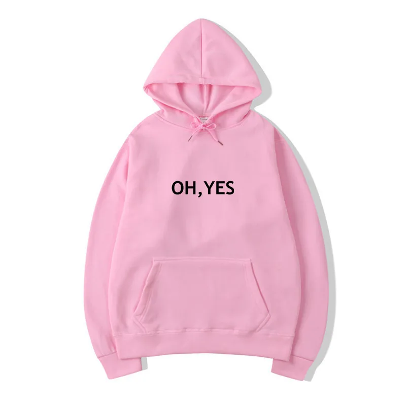 Spring 2019 men's/women's pink long-sleeved hoodie basic hoodie oh-yes top sweatshirt
Spring 2019 men's/women's pink long-sleeved hoodie basic hoodie oh-yes top sweatshirt