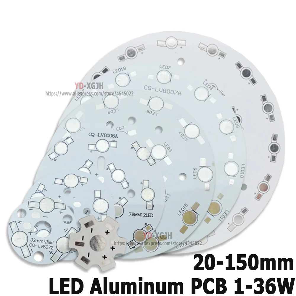 High power PCB Board Plate Lamp Panel White Aluminum Heat sink 1W3W4W5W7W9W12W15W18W21W 24W30W36W Round Rectangle LED Lamp Base
High power PCB Board Plate Lamp Panel White Aluminum Heat sink 1W3W4W5W7W9W12W15W18W21W 24W30W36W Round Rectangle LED Lamp Base