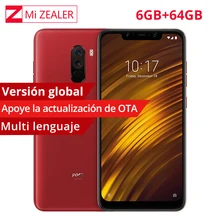 Global Version Xiaomi POCOPHONE F1 POCO F1 6GB 64GB Cellphone Snapdragon 845 Octa Core 6.18'' 12MP Dual Camera 4000mAh Battery(China)