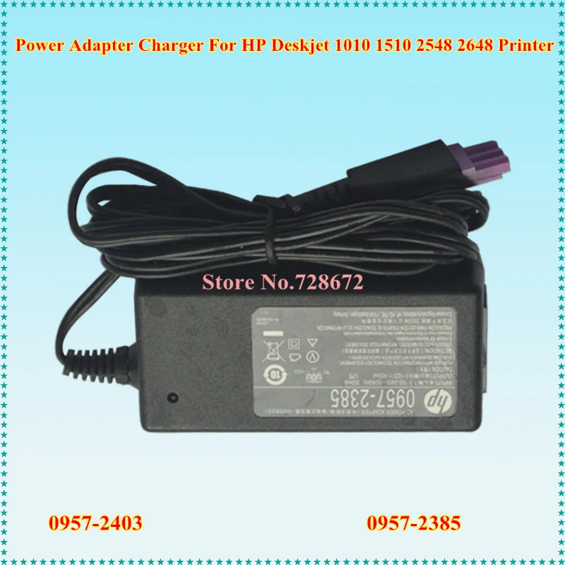 22V 455mA 0.455A AC Power Adapter Charger 0957-2403 0957-2385 For HP Deskjet 1010 1510 2548 2648 Printer
22V 455mA 0.455A AC Power Adapter Charger 0957-2403 0957-2385 For HP Deskjet 1010 1510 2548 2648 Printer