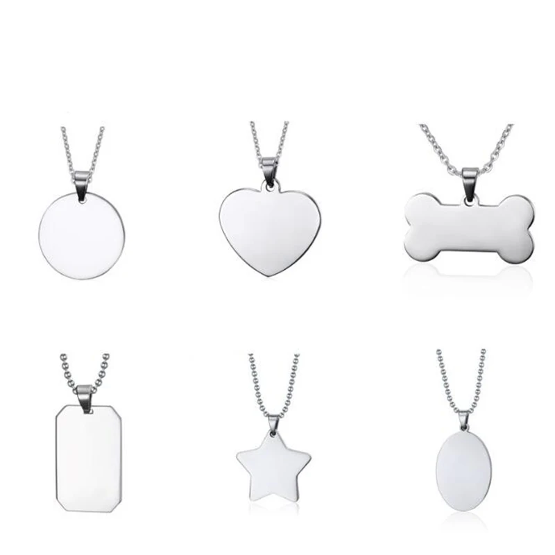 Blank Stainless Steel Dog Tag Pendant Necklace for Mens Army Nameplate Pendant Dog Tags Men Women Couples Souvenir Pendant
Blank Stainless Steel Dog Tag Pendant Necklace for Mens Army Nameplate Pendant Dog Tags Men Women Couples Souvenir Pendant