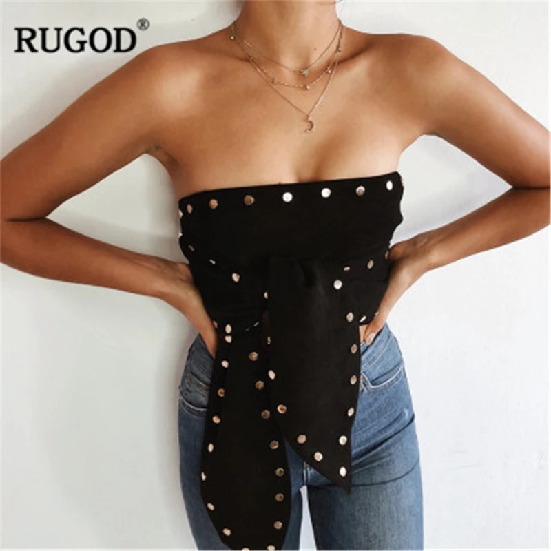 RUGOD 2018 New Sexy Off Shoulder Cropped Tops Women Fashion Sequined Rivet Design Blouse All-match Tunic Wrapped Blusa Harajuku
RUGOD 2018 New Sexy Off Shoulder Cropped Tops Women Fashion Sequined Rivet Design Blouse All-match Tunic Wrapped Blusa Harajuku