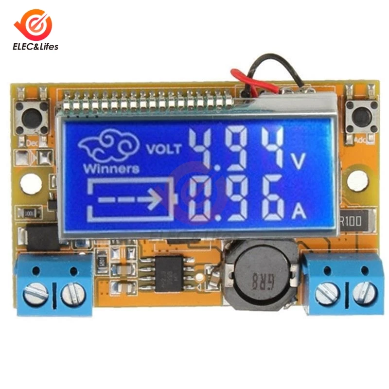 DC-DC 3A LCD Digital Step Down Power Supply Module 5-23V To 0-16.5V Voltage Current adjustable step-down Buck Converter board
DC-DC 3A LCD Digital Step Down Power Supply Module 5-23V To 0-16.5V Voltage Current adjustable step-down Buck Converter board