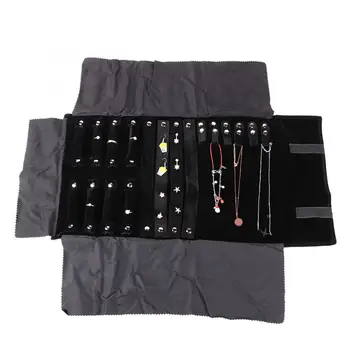 Jewelry Storage Bag Multi-functional Earrings Holder Necklace Bracelet Organizer Holder Tray Black packaging for Jewelry Storage
Jewelry Storage Bag Multi-functional Earrings Holder Necklace Bracelet Organizer Holder Tray Black packaging for Jewelry Storage
