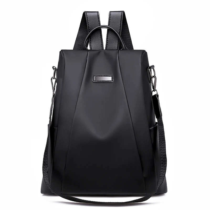 Women Solid Backpack Oxford Waterproof Travel Bag Anti-theft High Capacity Teenage Student Double Shoulder Bags Mochila BP0266 (16)