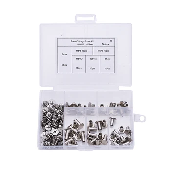 50Pair/set M5*5/6/8/10/12 Nickel Plated Picture Book Binding Screw Nail Recipes Albums Butt Semi-tubular Rivet Leaflet HW022
50Pair/set M5*5/6/8/10/12 Nickel Plated Picture Book Binding Screw Nail Recipes Albums Butt Semi-tubular Rivet Leaflet HW022