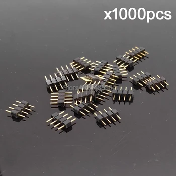 100pcs/lot 10mm 4-Pin 4Pins Male to Male Plug RGB Connector, 4 Pin Black Color Needle Insert for 3528 and 5050 RGB LED Strips
100pcs/lot 10mm 4-Pin 4Pins Male to Male Plug RGB Connector, 4 Pin Black Color Needle Insert for 3528 and 5050 RGB LED Strips