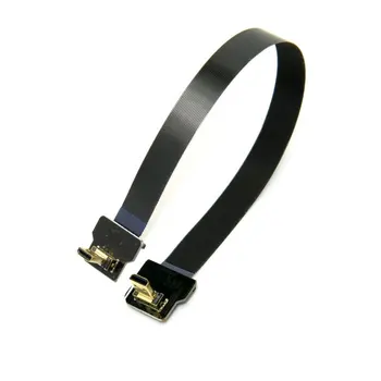 Jimier 90 Degree Down Angled FPV Micro HDMI Male to Up Angled Micro HDMI FPC Flat Cable for Multicopter Aerial Photography
Jimier 90 Degree Down Angled FPV Micro HDMI Male to Up Angled Micro HDMI FPC Flat Cable for Multicopter Aerial Photography