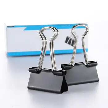 12pcs Metal Binder Clips Black Paper Clip 3 Optional Size Office School Supplies Stationery Binding Supplies Files Documents
12pcs Metal Binder Clips Black Paper Clip 3 Optional Size Office School Supplies Stationery Binding Supplies Files Documents