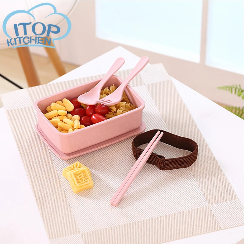 Bamboo Fiber Lunch Box Portable Bento box Double Layer With Chopsticks And Spoon Food Container Dinner Box
Bamboo Fiber Lunch Box Portable Bento box Double Layer With Chopsticks And Spoon Food Container Dinner Box