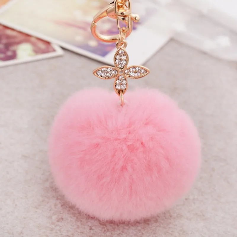 Fashion Real Rabbit Fur Soft Ball Keychains Clover Key Chain Ring Women Keyrings Bag Charm Car Pendant Accessories Trinket
Fashion Real Rabbit Fur Soft Ball Keychains Clover Key Chain Ring Women Keyrings Bag Charm Car Pendant Accessories Trinket