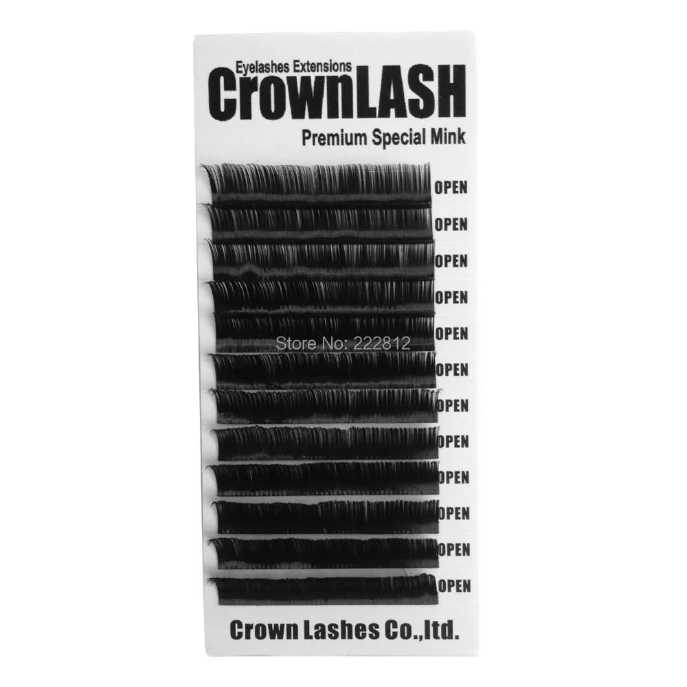 Crownlash Black 3D Volume Lash Extension C, D-0.07 7-15mm single size tray Consistent Curve Soft Premium quality
Crownlash Black 3D Volume Lash Extension C, D-0.07 7-15mm single size tray Consistent Curve Soft Premium quality