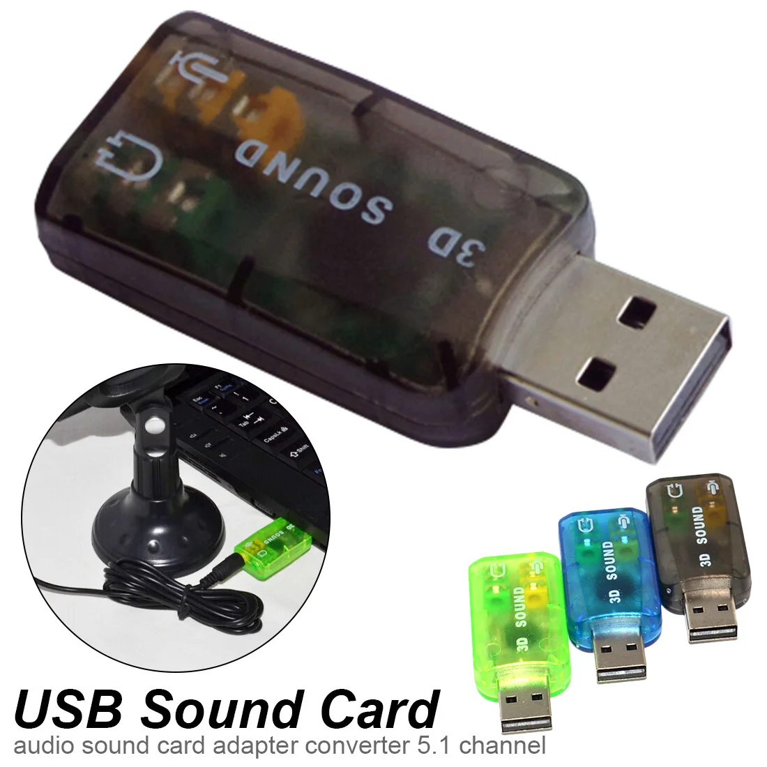 Sound Card USB Audio Interface External 3.5mm Microphone Audio Adapter Soundcard for Laptop PS4 Headset USB Sound Card
Sound Card USB Audio Interface External 3.5mm Microphone Audio Adapter Soundcard for Laptop PS4 Headset USB Sound Card