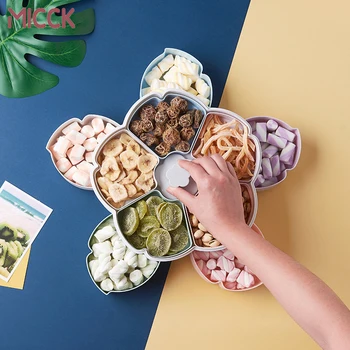 MICCK Double-deck Plastic Food Candy Snack Container Case Holder Flower-shaped Storage Box Organizer Rotary Food Storage Box Bin
MICCK Double-deck Plastic Food Candy Snack Container Case Holder Flower-shaped Storage Box Organizer Rotary Food Storage Box Bin