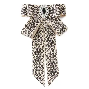 New Women Layered Ribbon Bowknot Brooch Pin Luxury Glitter Rhinestone Decor Leopard Printed Collar Shirt Dress Jewelry Necktie
New Women Layered Ribbon Bowknot Brooch Pin Luxury Glitter Rhinestone Decor Leopard Printed Collar Shirt Dress Jewelry Necktie