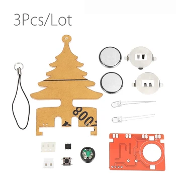 3pcs/lot DIY Electronic Music Flash Tree Kit Battery Power LED Flashes Christmas Tree Soldering Practice Board
3pcs/lot DIY Electronic Music Flash Tree Kit Battery Power LED Flashes Christmas Tree Soldering Practice Board