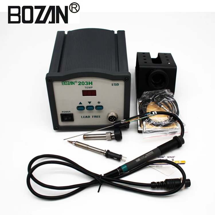 BOZAN 203H High Frequency Digital SMD Soldering Station Iron 90W Intelligent Lead Free Welding Machine For Phone PCB Solder
BOZAN 203H High Frequency Digital SMD Soldering Station Iron 90W Intelligent Lead Free Welding Machine For Phone PCB Solder