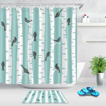 LB Trees Branch And Birds Extra Long Blue And White Shower Curtain Liner Nature Bathroom Waterproof Fabric For Art Bathtub Decor
LB Trees Branch And Birds Extra Long Blue And White Shower Curtain Liner Nature Bathroom Waterproof Fabric For Art Bathtub Decor