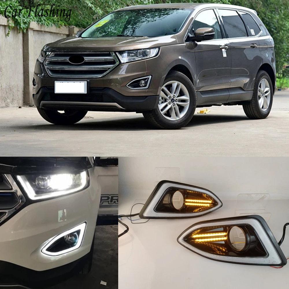 Car flashing 2Pcs LED For Ford Edge 2015 2016 DRL Daytime Running Light 12V Waterproof Yellow siganl Fog Lamp With Fog Lamp Hole
Car flashing 2Pcs LED For Ford Edge 2015 2016 DRL Daytime Running Light 12V Waterproof Yellow siganl Fog Lamp With Fog Lamp Hole