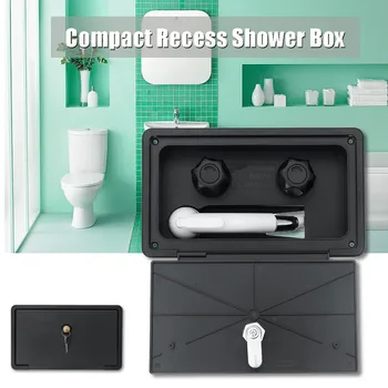 Portable RV Exterior Shower Box Kit Shower Faucet Lock-Includes Hot And Cold Water Mixer Artic Latch For Caravan Trailer
Portable RV Exterior Shower Box Kit Shower Faucet Lock-Includes Hot And Cold Water Mixer Artic Latch For Caravan Trailer