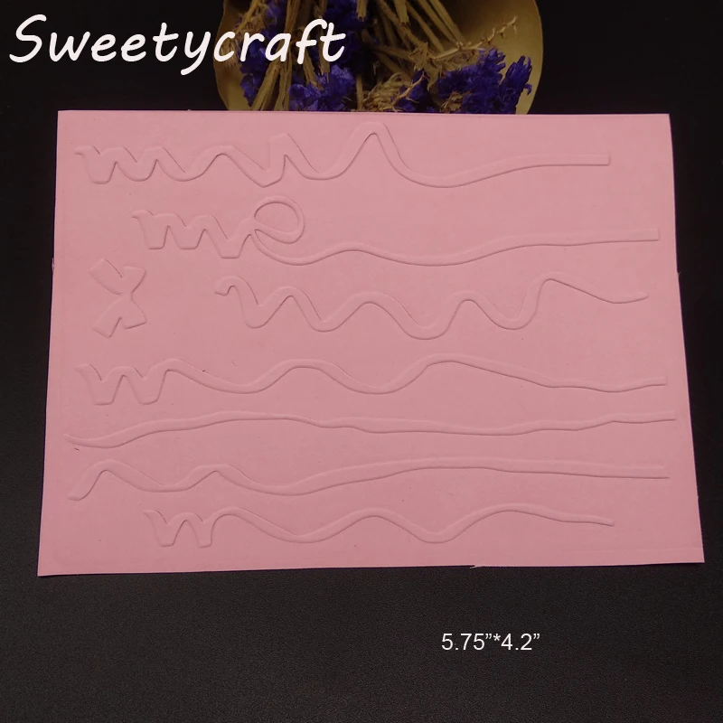 Bow Wave Line PLASTIC EMBOSSING FOLDER DIY paper craft template scrapbook album card Making gift packing decoration cutting dies 
Bow Wave Line PLASTIC EMBOSSING FOLDER DIY paper craft template scrapbook album card Making gift packing decoration cutting dies