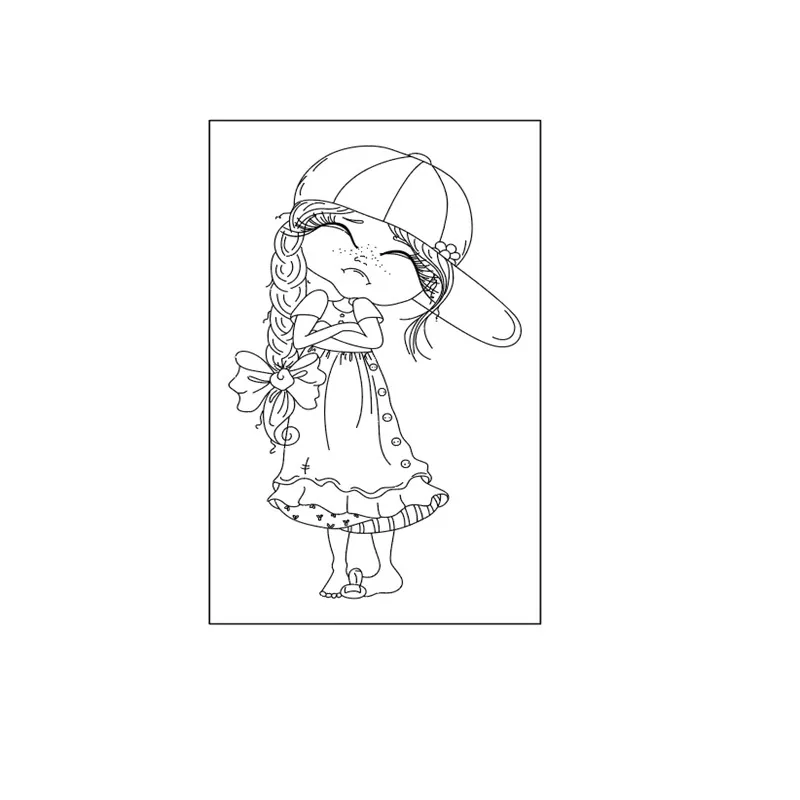 10*6 Pretty girl rubber stamp Transparent Clear Stamps Silicone Seals for DIY scrapbooking photo album Card Making
10*6 Pretty girl rubber stamp Transparent Clear Stamps Silicone Seals for DIY scrapbooking photo album Card Making
