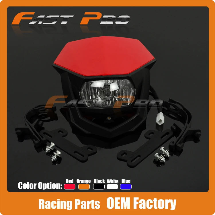 Universal Headlights Headlamp StreetFighter For CR85 125 CR150 CR250 CR500 CRF230 CRF250 CRF450 CRF250R CRF250X CRF450R CRF450X
Universal Headlights Headlamp StreetFighter For CR85 125 CR150 CR250 CR500 CRF230 CRF250 CRF450 CRF250R CRF250X CRF450R CRF450X