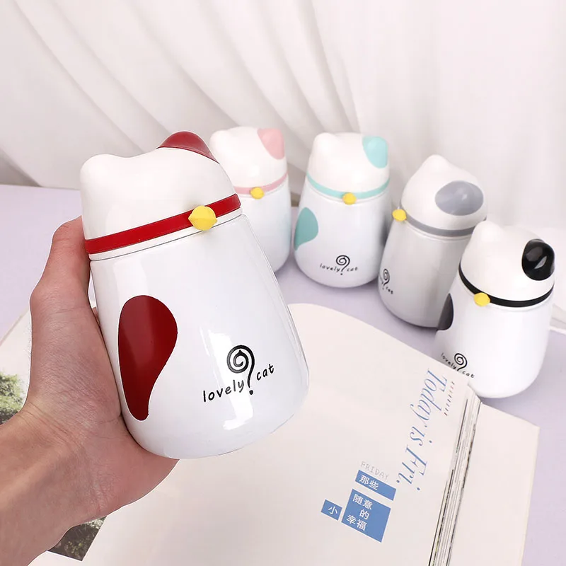 250ml Creative Cartoon Cute Cat Heat Insulation Cup Vacuum Double 304 Stainless Steel kid Thermos Bottle
250ml Creative Cartoon Cute Cat Heat Insulation Cup Vacuum Double 304 Stainless Steel kid Thermos Bottle