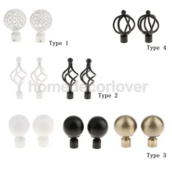Pair Decorative Curtain Pole Recess Brackets Curtain Rods Finials Window Treatment Hardware
Pair Decorative Curtain Pole Recess Brackets Curtain Rods Finials Window Treatment Hardware