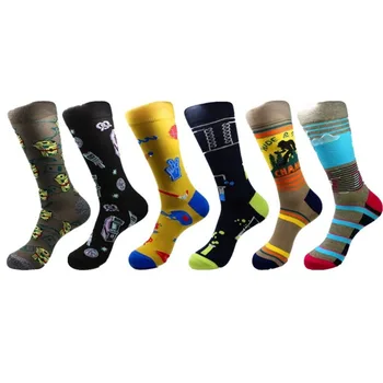 Fashion Hip Hop Cartoon Men Socks Funny Comic Striped Letter Pattern Sokken Skateboard Breathable Happy Socks Calcetines Hombre
Fashion Hip Hop Cartoon Men Socks Funny Comic Striped Letter Pattern Sokken Skateboard Breathable Happy Socks Calcetines Hombre