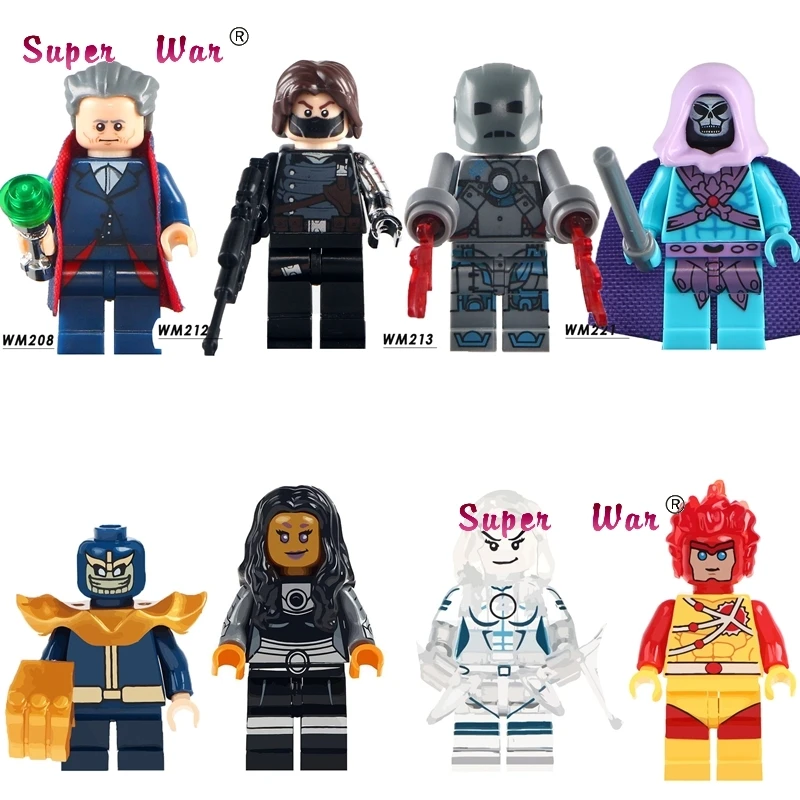 Single skeletor Doctor Who Winter Solider Iron Man Thanos Firestorm Starfire building blocks models bricks toys for children kit
Single skeletor Doctor Who Winter Solider Iron Man Thanos Firestorm Starfire building blocks models bricks toys for children kit