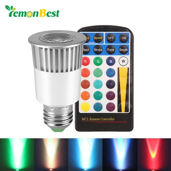 5W E27 RGB LED Bulb Lamp 220V Magic Spotlight 16 Colors Changing Spot Light with IR Remote Support Memory for Home AC 85-265V
5W E27 RGB LED Bulb Lamp 220V Magic Spotlight 16 Colors Changing Spot Light with IR Remote Support Memory for Home AC 85-265V