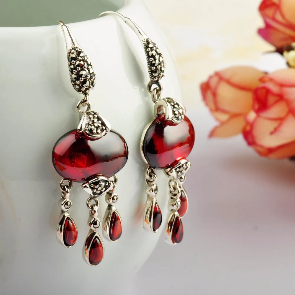 KJJEAXCMY Fine Jewelry S925 Sterling Silver Garnet Long Style Tassel Temperament Fashion Earrings for Women
KJJEAXCMY Fine Jewelry S925 Sterling Silver Garnet Long Style Tassel Temperament Fashion Earrings for Women