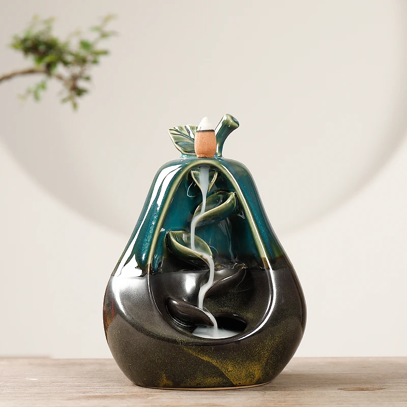 Handmade Ceramic Incense Burner Waterfall Backflow Incense Burner, Aromatherapy Diffusers Ornament Home Decor +10 Incense Cones
Handmade Ceramic Incense Burner Waterfall Backflow Incense Burner, Aromatherapy Diffusers Ornament Home Decor +10 Incense Cones