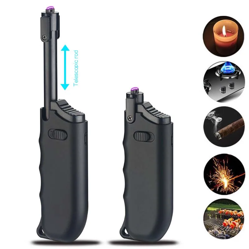 Man Flameless Lighter cigarette Lighters Telescopic Arc Torch Lighter USB Rechargeable Windproof Smoking Accessories
Man Flameless Lighter cigarette Lighters Telescopic Arc Torch Lighter USB Rechargeable Windproof Smoking Accessories