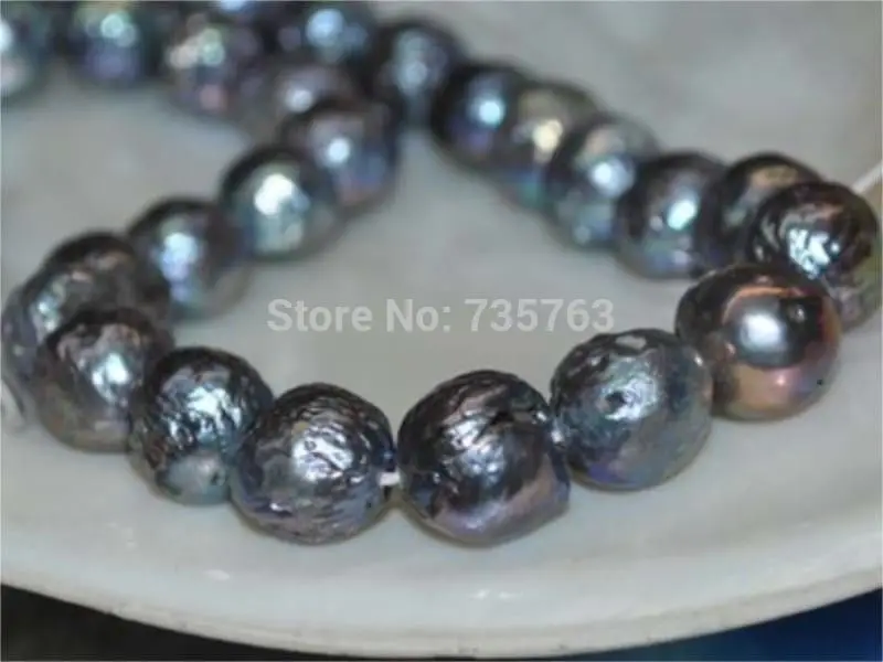 HOT 0015121 stunning baroque 12-15mm Australian south sea black pearl necklace 18inch 14KG
HOT 0015121 stunning baroque 12-15mm Australian south sea black pearl necklace 18inch 14KG