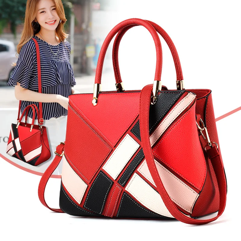 2017 Women Handbags Fashion Patchwork Female Messenger Bag Luxury Soft Leather Shoulder Bag Brand Female Casual Tote
2017 Women Handbags Fashion Patchwork Female Messenger Bag Luxury Soft Leather Shoulder Bag Brand Female Casual Tote
