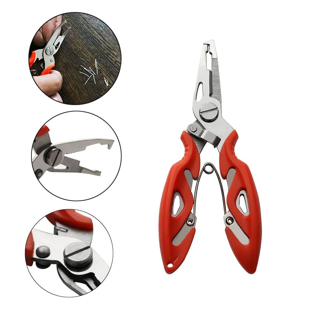 1Pc Portable Multifunctional High Quality Fishing Pliers Split Ring Scissors Wire Line Cutter Hook Removers Stainless
1Pc Portable Multifunctional High Quality Fishing Pliers Split Ring Scissors Wire Line Cutter Hook Removers Stainless