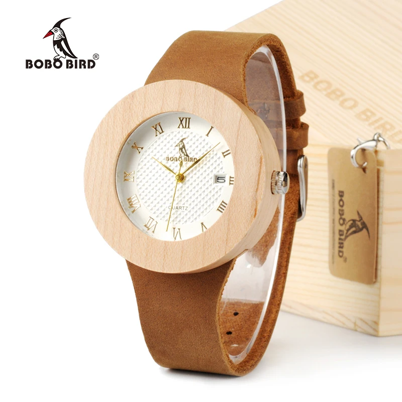 BOBO BIRD Women's Design Brand Luxury Wooden Bamboo Watches With Real Leather Quartz Watch relojes marea For Women Dress Watch
BOBO BIRD Women's Design Brand Luxury Wooden Bamboo Watches With Real Leather Quartz Watch relojes marea For Women Dress Watch