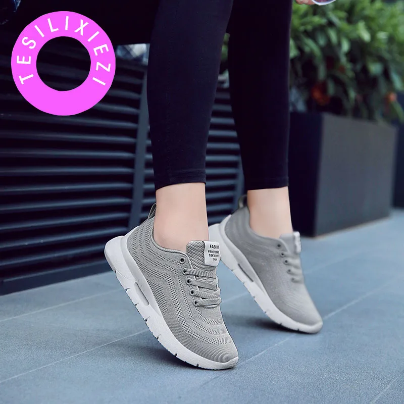 Fashion Comfortable Women Sneakers Light Air Mesh Spring/autumn Shoes Solid Black/gray/pink Female Shoes Zapatillas Mujer Plus
Fashion Comfortable Women Sneakers Light Air Mesh Spring/autumn Shoes Solid Black/gray/pink Female Shoes Zapatillas Mujer Plus