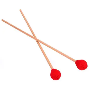 1 Pair Marimba Mallets, Percussion Mallets with Red Yarn Head and Smooth Wood Handle for Intermediate Player
1 Pair Marimba Mallets, Percussion Mallets with Red Yarn Head and Smooth Wood Handle for Intermediate Player