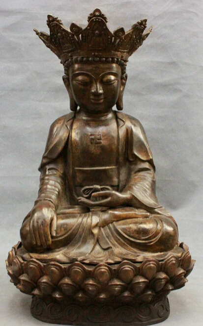 dr606 25" Classical Chinese Bronze Temple Lotus Shakyamuni Sakyamuni Buddha Statue
dr606 25" Classical Chinese Bronze Temple Lotus Shakyamuni Sakyamuni Buddha Statue