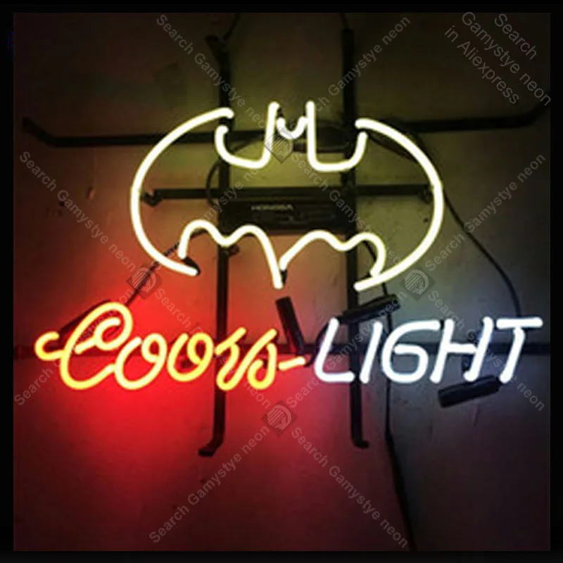 NEON SIGN For Coors Light Bat NEON Lamp GLASS Tube Affiche Decor club Shop Window Handcraft Publicidad anuncio luminoso Dropship
NEON SIGN For Coors Light Bat NEON Lamp GLASS Tube Affiche Decor club Shop Window Handcraft Publicidad anuncio luminoso Dropship