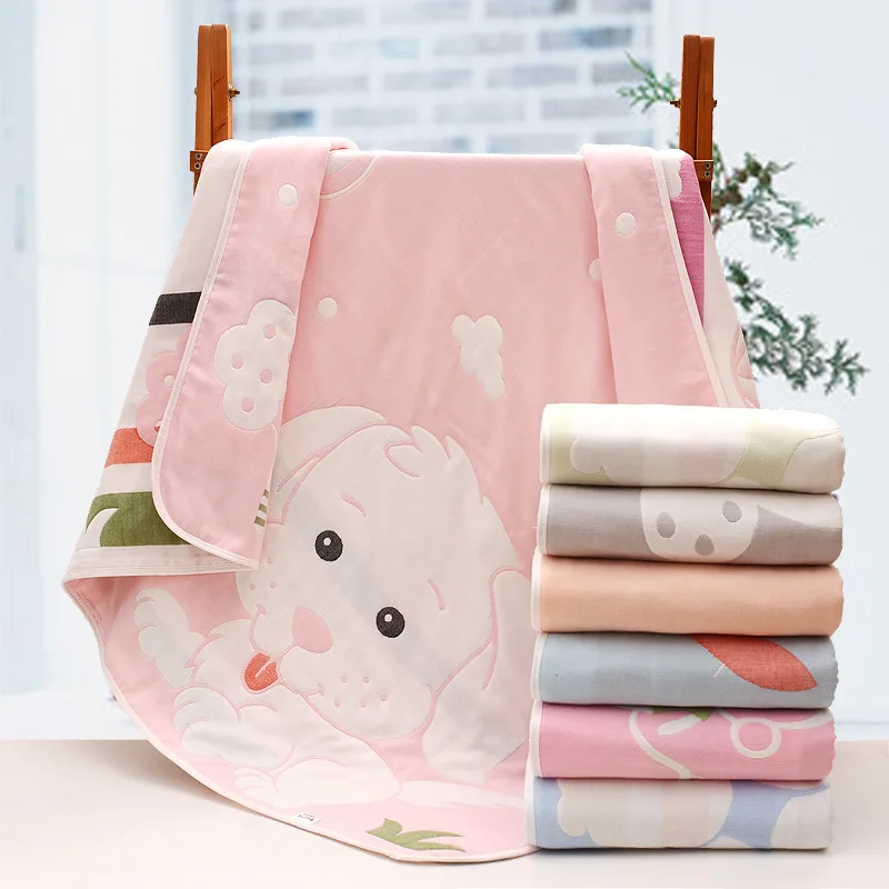 Six-layer Gauze Pure Cotton Jacquard Baby Bath Towel Baby Blanket Absorbent Pure Cotton Gauze Quilt 110*115cm
Six-layer Gauze Pure Cotton Jacquard Baby Bath Towel Baby Blanket Absorbent Pure Cotton Gauze Quilt 110*115cm