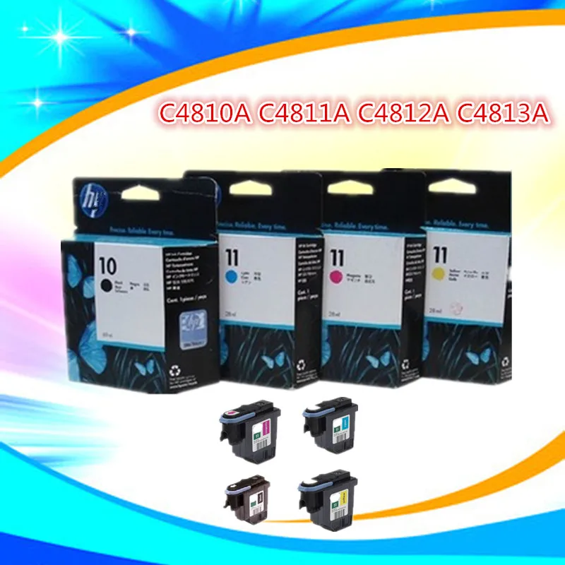 100% newest original # 11 Printer head for DesignJet Plotter 500 800 printhead 4pcs/set C4810A C4811A C4812A C4813A
100% newest original # 11 Printer head for DesignJet Plotter 500 800 printhead 4pcs/set C4810A C4811A C4812A C4813A