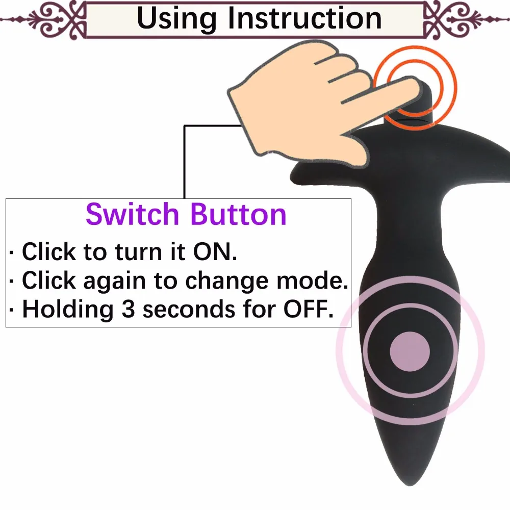 2PCS/Set Black Bullet Vibrator Anal Plug Big Butt Plug Anal Vibrator Sex toys for Men Gay Women Sex Machine Shop Toys for Adults