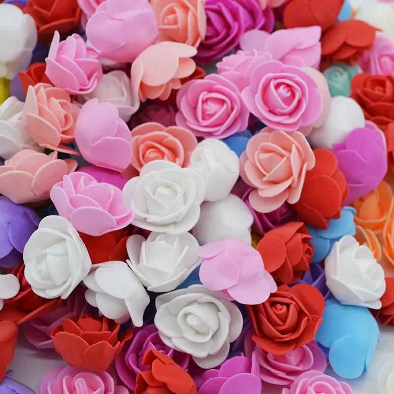 100Pcs 3.5cm Mini PE Foam Rose Artificial Flower Heads For Party DIY Wreaths Crafts Accessories Wedding Decoration Handmade flor
100Pcs 3.5cm Mini PE Foam Rose Artificial Flower Heads For Party DIY Wreaths Crafts Accessories Wedding Decoration Handmade flor