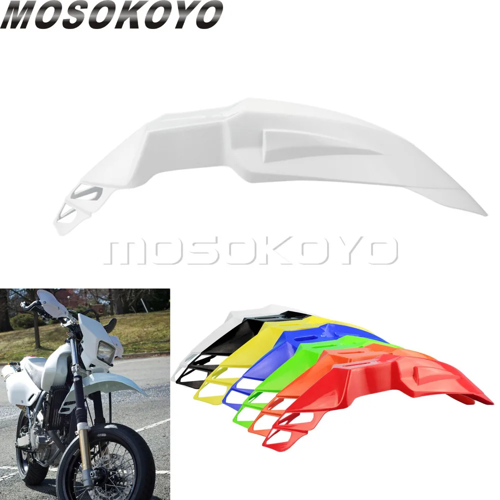 Белый MX Enduro гонки переднее крыло для Yamaha WR отл KLX CRF XR TE FE TC FC Байк|Накладки и
