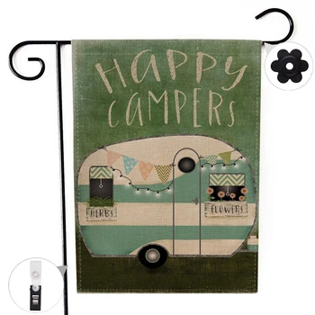Double-sided Happy Campers Camp Decor Garden Flag Banner with Windproof Rubber Stopper Clip 12.5''x18.5'' 32x47cm
Double-sided Happy Campers Camp Decor Garden Flag Banner with Windproof Rubber Stopper Clip 12.5''x18.5'' 32x47cm