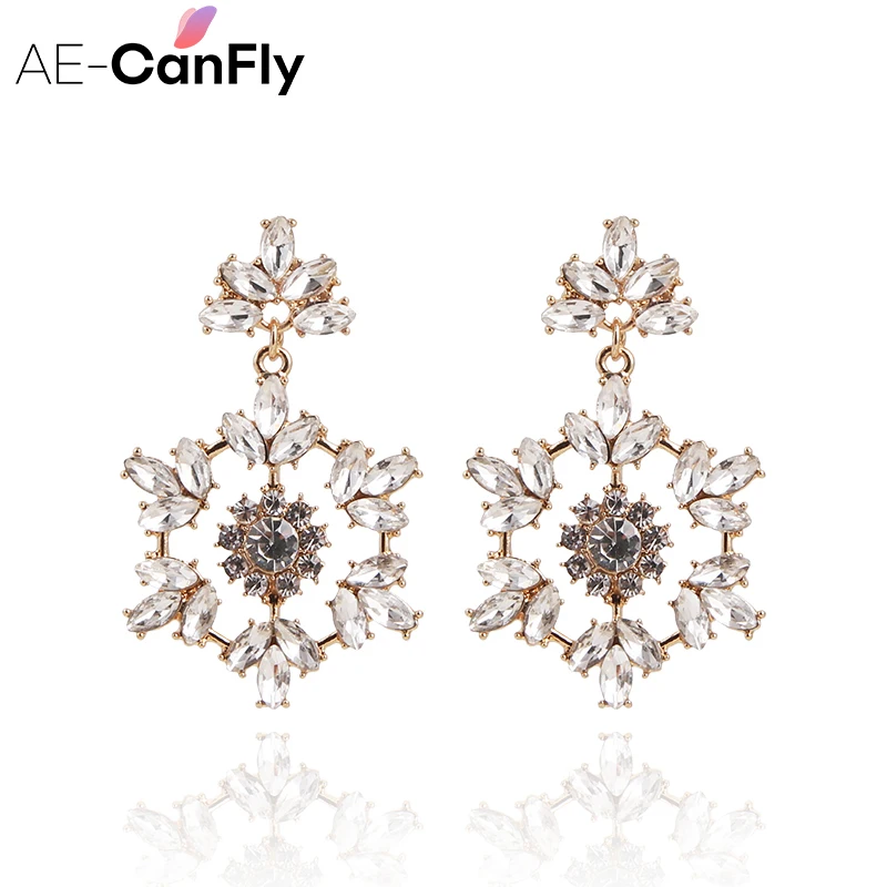 AE-CANFLY Trendy Elegant Shiny Rhinestone Crystal Dangle Statement Earrings Simple Drop Earrings For Women
AE-CANFLY Trendy Elegant Shiny Rhinestone Crystal Dangle Statement Earrings Simple Drop Earrings For Women